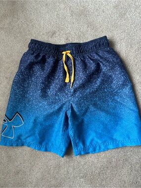 Under Armour kids Blue Gradient swim Shorts